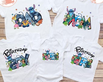 Disney Stitch Family Shirt, Lilo and Stitch Family Sweatshirt, Disney Birthday Baby Onesie®, Stitch Birthday Toddler Shirt, Birthday Gift