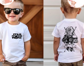 Disney Star Wars Kids T-Shirt, Galaxy's Edge Toddler Sweatshirt, Darth Vader Baby Onesie®, Disney Boys Trip Shirt, Star Wars Two-Sided Shirt