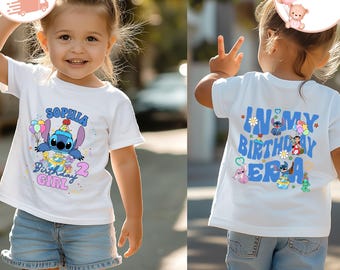 In My Birthday Era Kids Shirt, Custom Stitch Birthday Toddler Sweatshirt, Disney Birthday Girl Shirt, Stitch Baby Onesie®, Birthday Gift