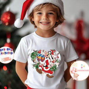 Mickey and Friends Christmas Toddler Shirt, Mickey And Minnie, Donald And Daisy, Goofy And Pluto, Disneyland Christmas Kids Sweatshirt