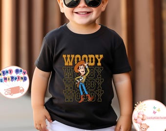 Disney Woody Kids T-Shirt, Toy Story Toddler Sweatshirt, Sheriff Woody Baby Onesie®, Toy Story Characters Shirt, Disneyland Vacation Tee