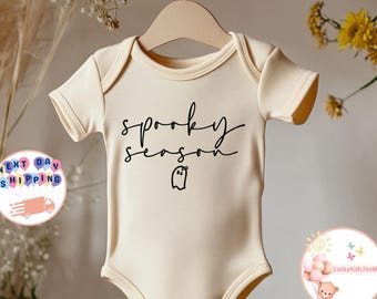 Spooky Season Baby Onesie®, Cute Ghost Kids T-Shirt, Coquette Ghost Toddler Sweatshirt, Halloween Shirt, Halloween Ghost Tee, Halloween Gift