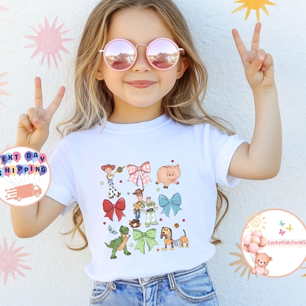 Toy Story Coquette Bow Kids T-Shirt, Disney Toy Story Toddler Sweatshirt, Disney Friends Baby Onesie®, Girls Jessie Shirt, Disney Gift