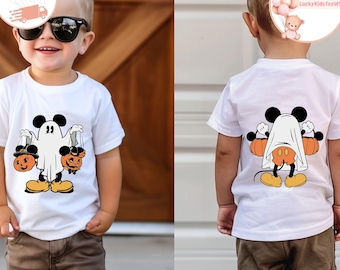 Mickey Halloween Toddler Shirt, Mickey Ghost Kids Shirt, Disney Halloween Kids Sweatshirt, Spooky Season Kids Shirt, Halloween Gift For Kids