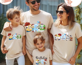 Custom Toy Story Birthday T-Shirt, Disney Toy Story Toddler Sweatshirt, Disney Family Birthday Shirt, Birthday Kids Shirt, Birthday Gift