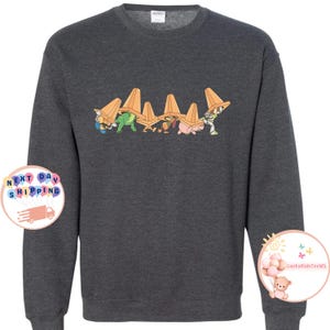 Retro Toy Story Crossing Kids T-Shirt, Toddler Disneyland Trip Sweatshirt, Toy Story Characters Onesie®, Mr. Potato Rex Slinky Dog Buzz Tee image 11