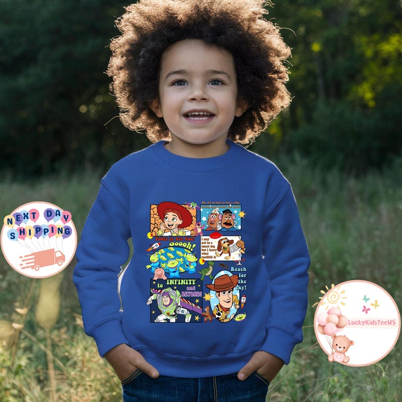 Disney Toy Story Kids T-Shirt, Toy Story Characters Toddler Sweatshirt, Disney Friends Baby Onesie® imagen 8