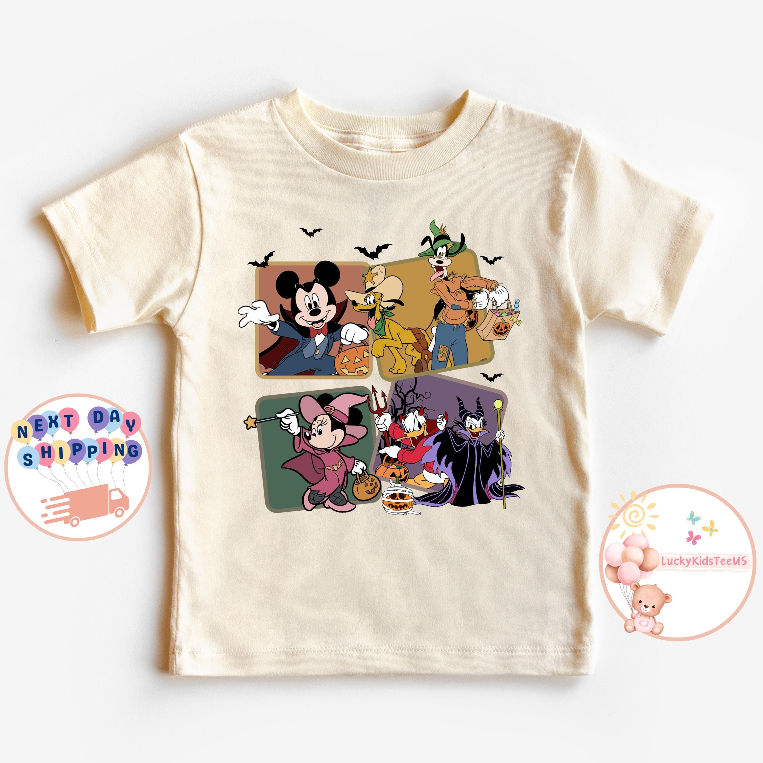 Halloween Mickey and Friends Toddler Shirt, Spooky Season T-shirt, Disney Halloween Kids Shirt, Pumpkin Baby Bodysuit, Disney Spooky Tee