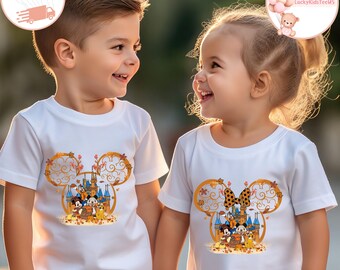 Mickey And Friends Thanksgiving Kids T-Shirt, Disney Thanksgiving Toddler Sweatshirt, Thanksgiving Fall Trip Onesie®, Gift For Thanksgiving