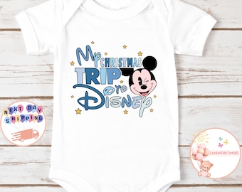 My Christmas Trip Baby Bodysuit, Disney Christmas Toddler Shirt, Mickey Christmas Kids Shirt, Disney Christmas Trip, Christmas Sweatshirt