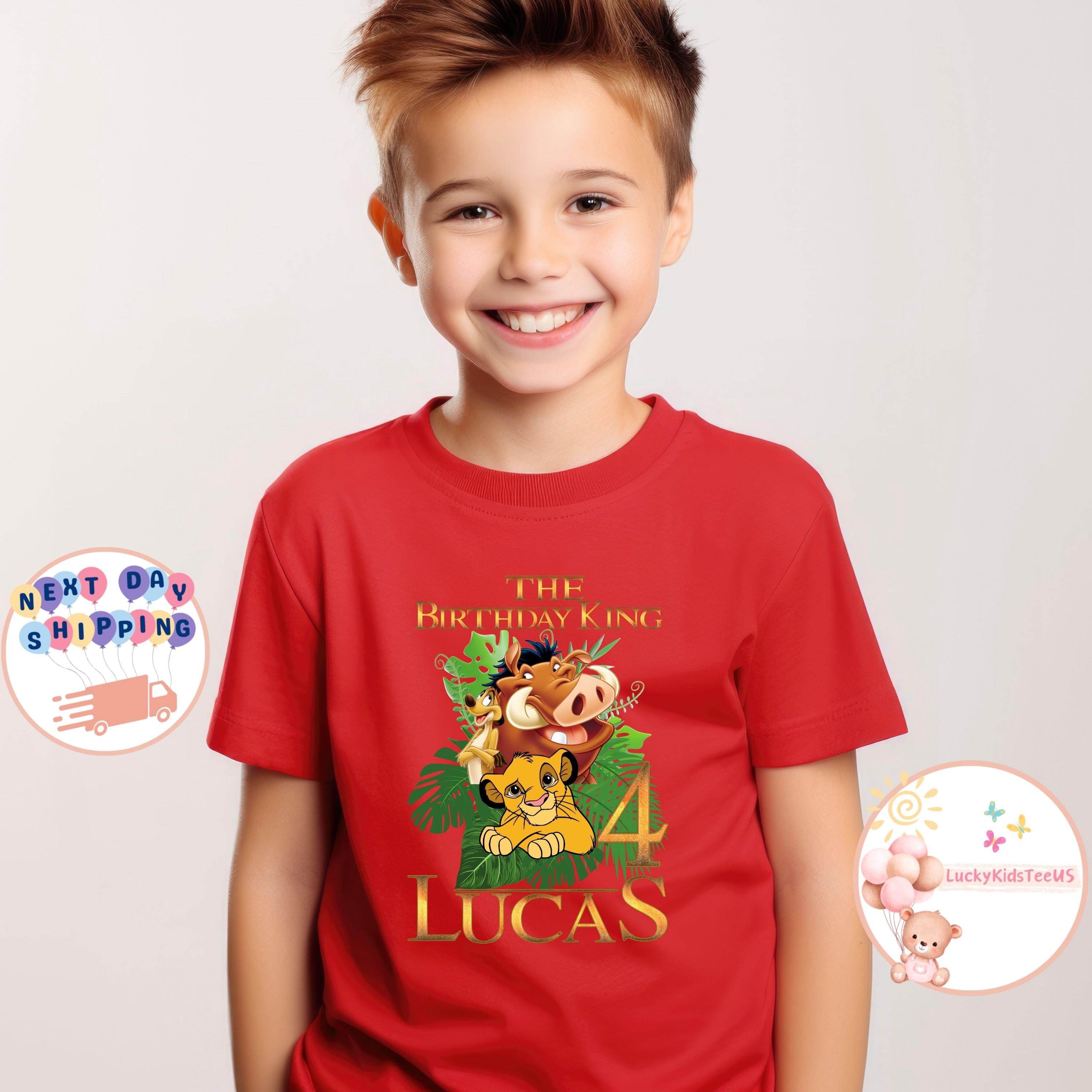 Custom the Birthday King Family Matching Shirt, Lion King Birthday 
