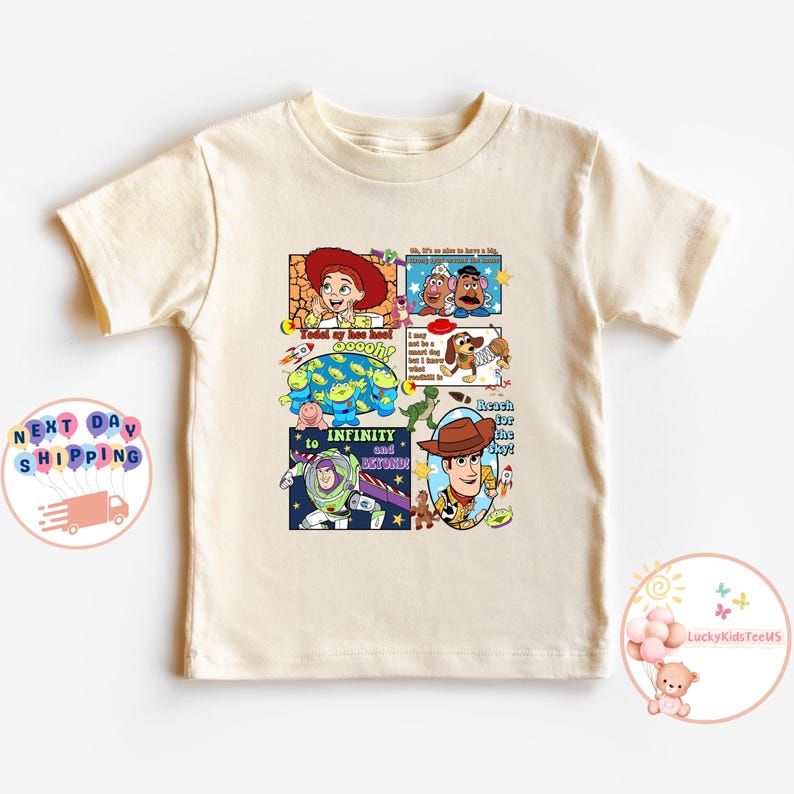 Disney Toy Story Kids T-Shirt, Toy Story Characters Toddler Sweatshirt, Disney Friends Baby Onesie® imagen 4