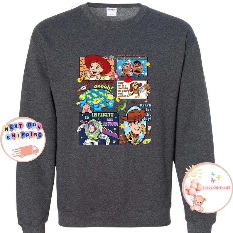 Disney Toy Story Kids T-Shirt, Toy Story Characters Toddler Sweatshirt, Disney Friends Baby Onesie® imagen 11