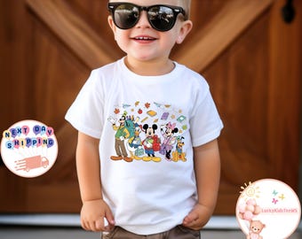 Mickey and Friends School Kids T-Shirt, Disney Back To School Toddler Sweatshirt, First Day Of School Shirt, Kids Disney School Shirt