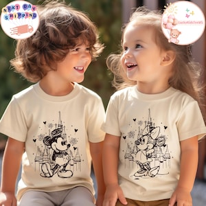 Disney Mickey And Minnie Toddler Shirt, Disney Family Kids Sweatshirt, Mickey Boy Shirt, Minnie Baby Onesie®, Disney Trip Girl Shirt