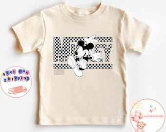 Mickey 1928 Toddler Shirt, Checkered Mickey Baby Bodysuit, Disney Mickey Kids Sweatshirt, Disney Family Shirt, Gift For Kids, Mickey Shirt