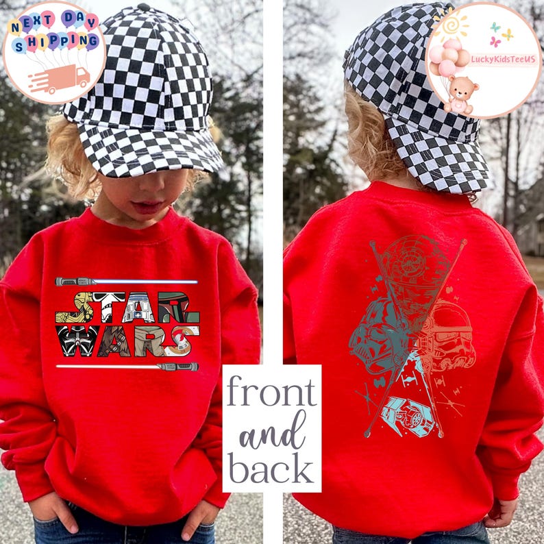 Disney Star Wars Two-Sided Kids Shirt, Boys Star Wars Shirt, Star Wars Toddler Sweatshirt, Disney Family Trip Baby Onesie®, Disney Gift image 5
