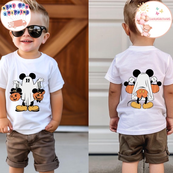 Mickey Halloween Toddler Shirt, Mickey Ghost Kids Shirt, Disney Halloween Kids Sweatshirt, Spooky Season Kids Shirt, Halloween Gift For Kids