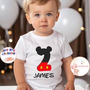Disney Mickey Birthday Toddler Shirt, Personalized Birthday Shirt, Gift Birthday Shirt, Disney Family Sweatshirt, Mickey Birthday Shirt