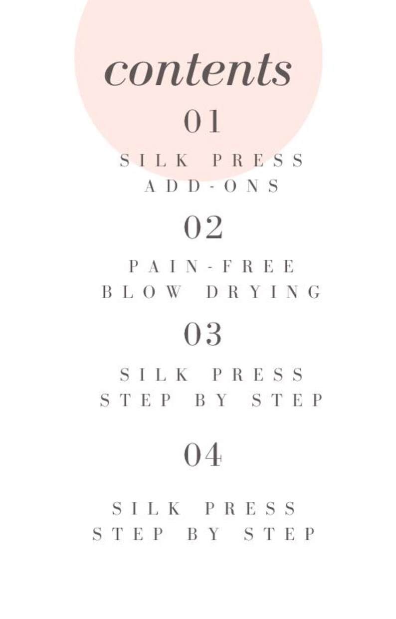 Natural Hair Silk Press Skills Etsy