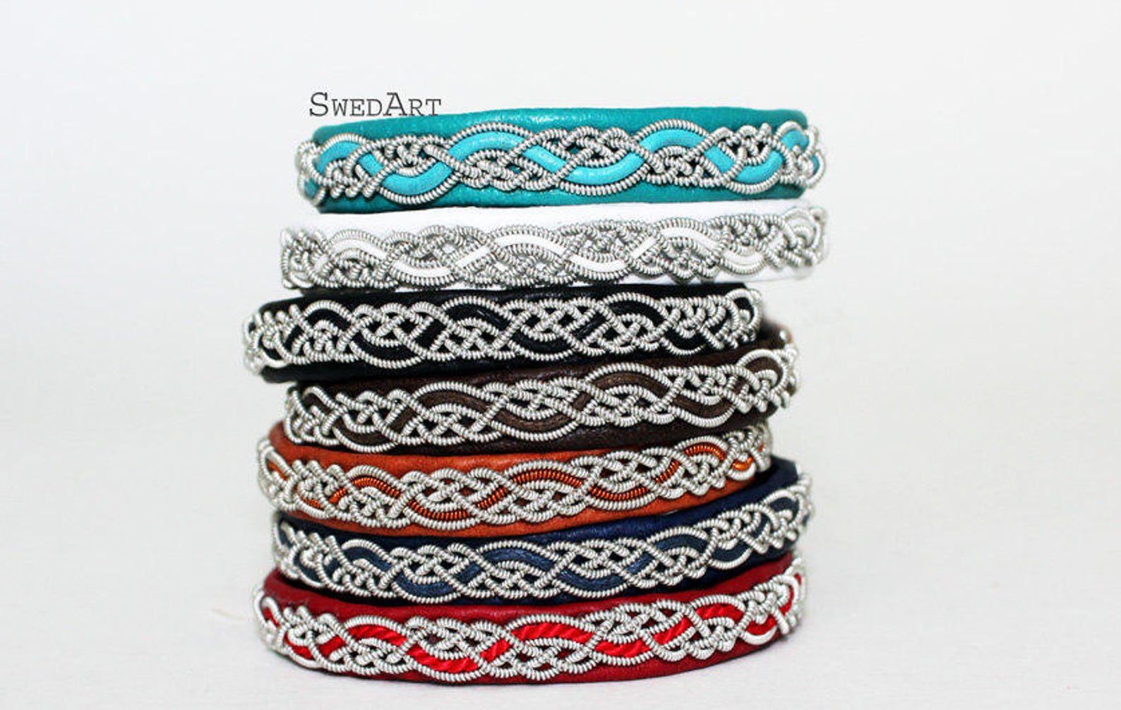 Swedart B17 XXS Snowflake Sami Lapland Reindeer Leather Bracelet Antler ...