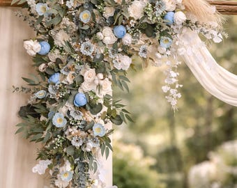 Pastel Wedding Arch Flowers Soft Vintage Floral Arrangement
