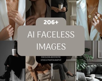 200+ Faceless AI Stock Photos | Luxury Aesthetic (MRR+PLR)
