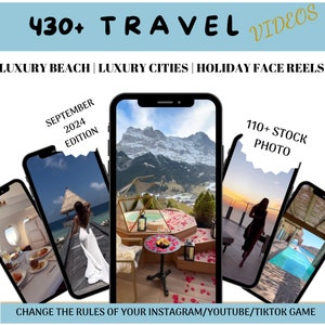 Luxury Travel Videos & Stock Photos | Faceless Reels, MRR PLR
