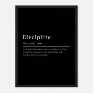 Motivational Poster, Discipline Poster for Office &amp; Home Decor ...