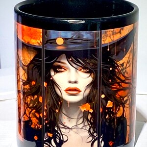 New Range for Halloween Gothic Witch Themed 11oz Ceramic Mugs PERFECT Halloween Gift Present Goth Made on Creekside Deptford SE8