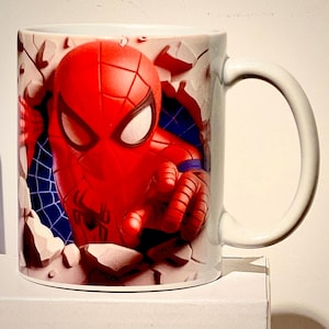New Range Kids Comic Book Characters Collectable Spiderman 11oz Ceramic Mug