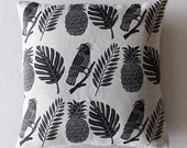 Tropical Pillow Case - Black