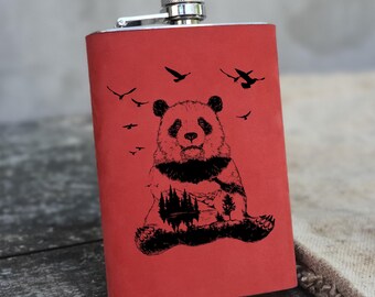 Panda Björn Läderflaska