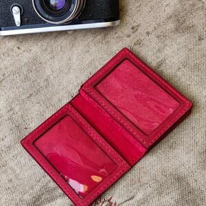 Minimalist Front Pocket Wallet | Handmade ID Card Case | Anniversary Gift