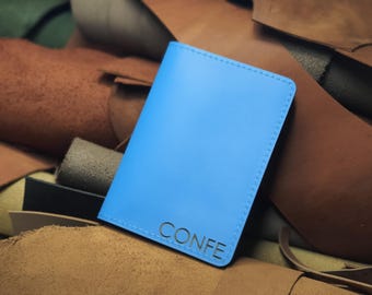 Personalisierte Leder Passhülle Brieftasche: Familienreiseveranstalter