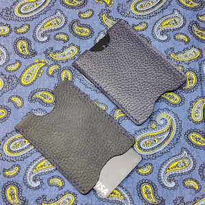 Billetera de bolsillo frontal, Tarjetero de cuero, Billetera minimalista para hombres, Funda de cuero para tarjetas, Billetera de cuero minimalista, Billetera para tarjeta SIM