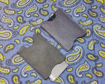 Billetera de bolsillo frontal, Tarjetero de cuero, Billetera minimalista para hombres, Funda de cuero para tarjetas, Billetera de cuero minimalista, Billetera para tarjeta SIM