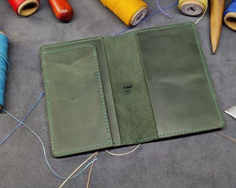 Cartera de viaje de cuero personalizada, Porta pasaporte familiar, Cartera de cuero para pasaporte, Estuche para pasaporte con iniciales, Organizador de viaje