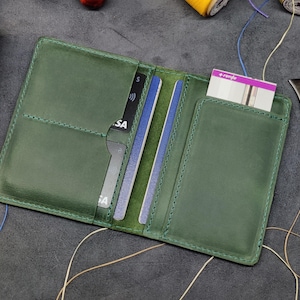 Porta pasaporte, Cartera para pasaporte, Estuche de viaje de cuero, Funda para pasaporte familiar, Libreta de cuero para 2 pasaportes, Organizador para 2 pasaportes