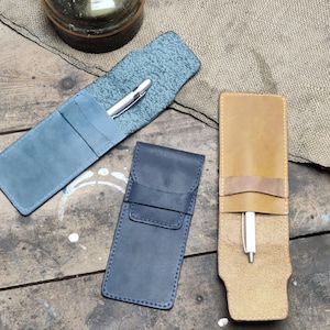 Handmade pencil case, Engraved pencil case, Leather pencil case, Pencil pouch, Leather pencil pouch, Artist case