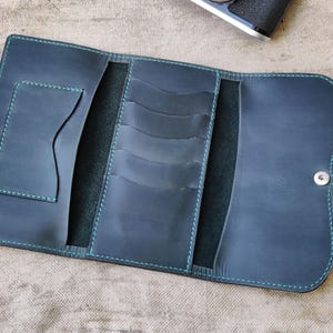 Cartera grande de viaje, cartera personalizada hecha a mano, regalo para viajar, cartera de viaje personalizada