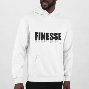 Finesse Hoodie Streetwear Sweatshirt Urban Hooded Jumper Unisex Heavy Blend Pullover Trendy Hoodie for Men and Women Birthday Gift Idea