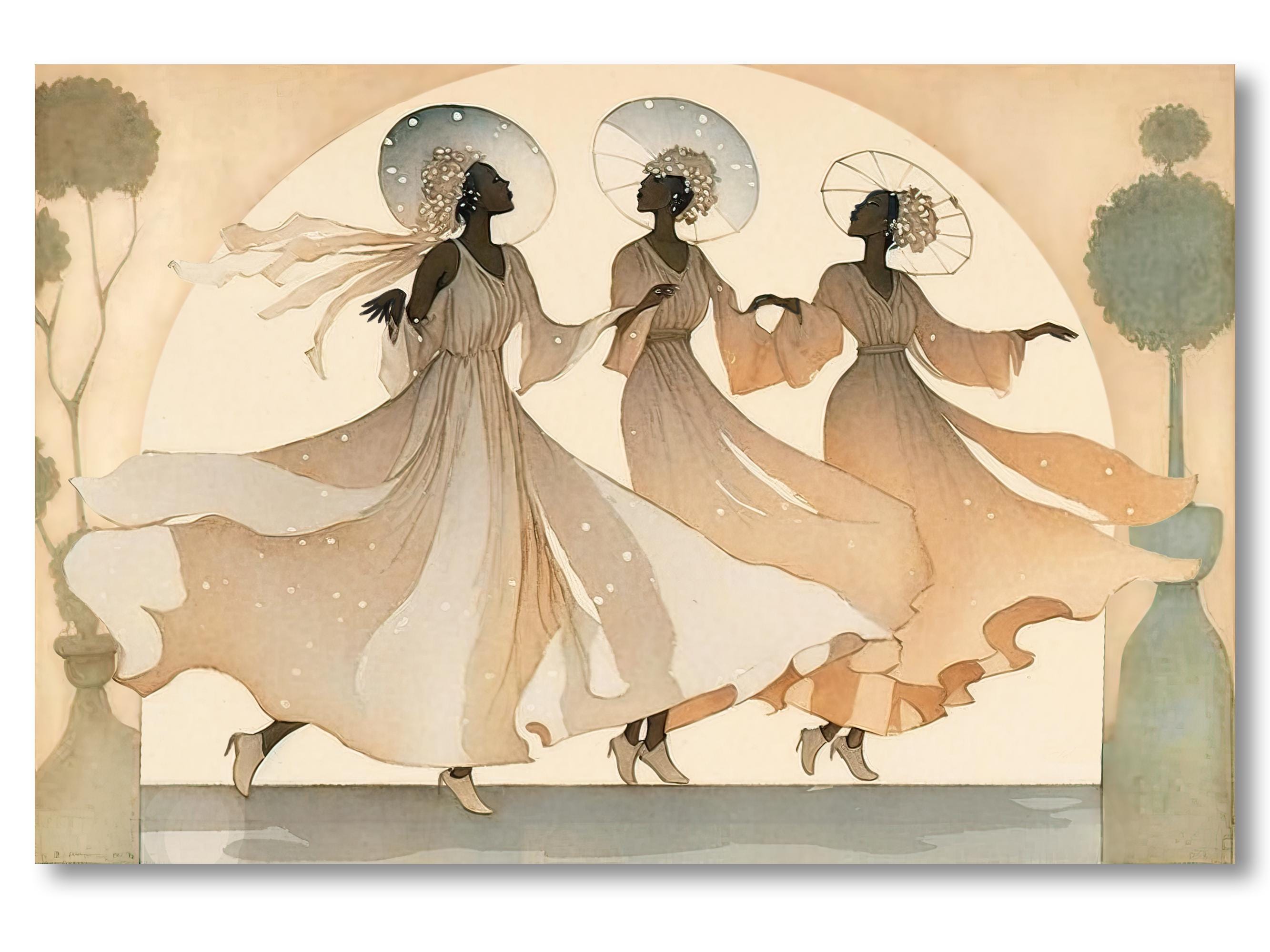Set of 10 Note Cards African American Stationary Black Women Greeting ...