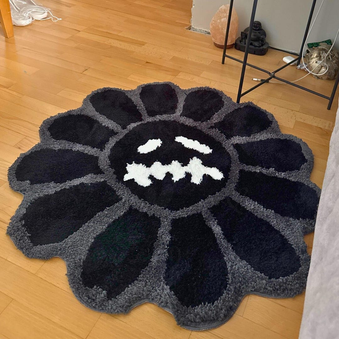 Tufted Flower Rug - Travis Scott X Murakami Rug -cactus Jack