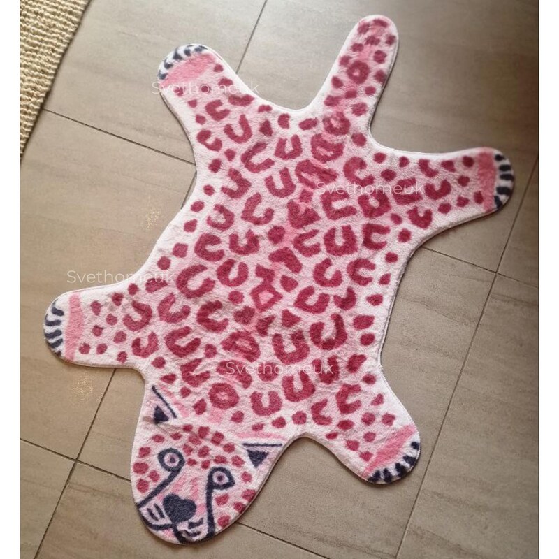 Pink Animal Rug - Etsy