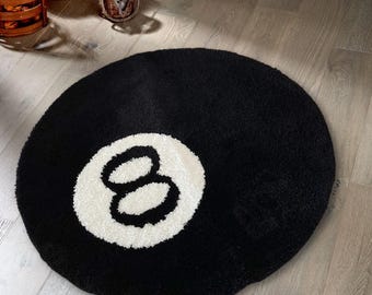 8 Ball Rug Stussy Rug Pool Living Room Rug Housewarming Gifts for