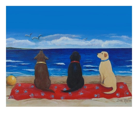 Chocolate Lab Beach Towel Chocolate Lab Beach Towel