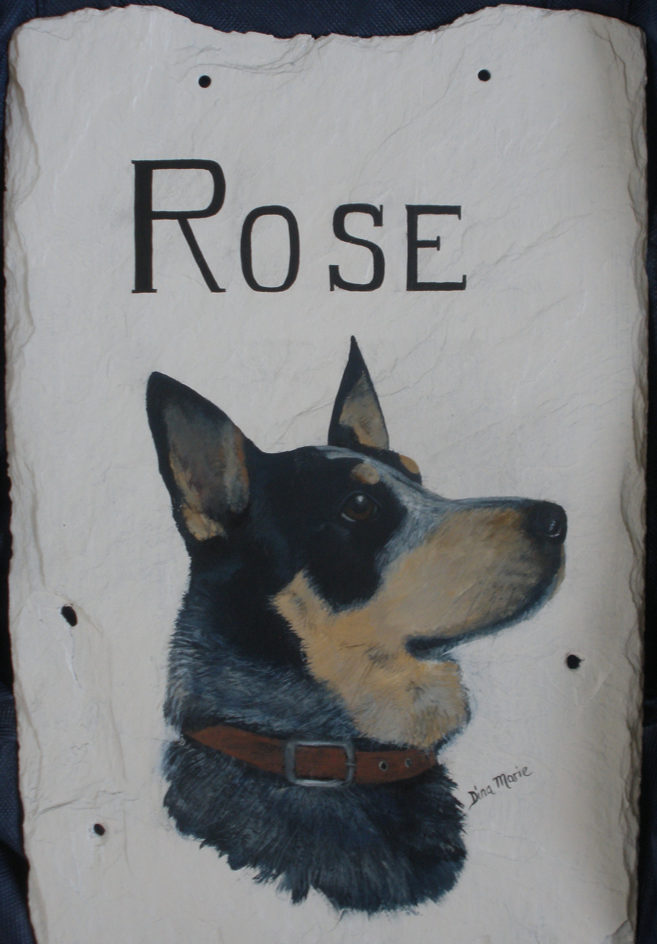 Custom Hand Painted Pet Memorial Painting Portrait ~ Dog Cat Painted ...