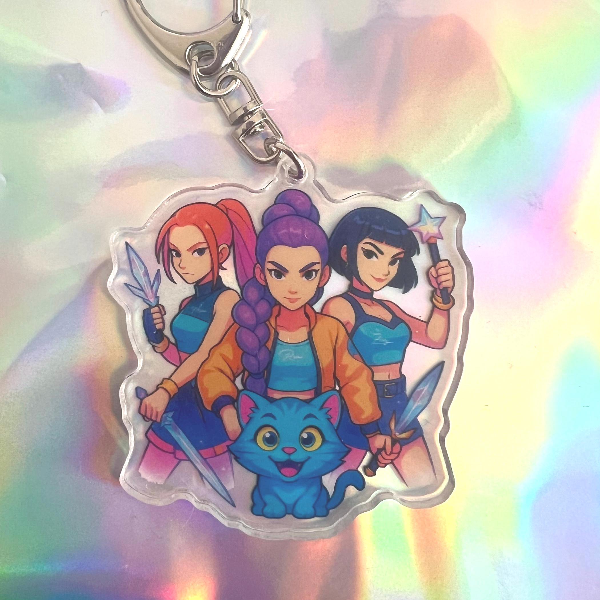 Demonc Key Chain Demon Hunters Keychain - Etsy Australia