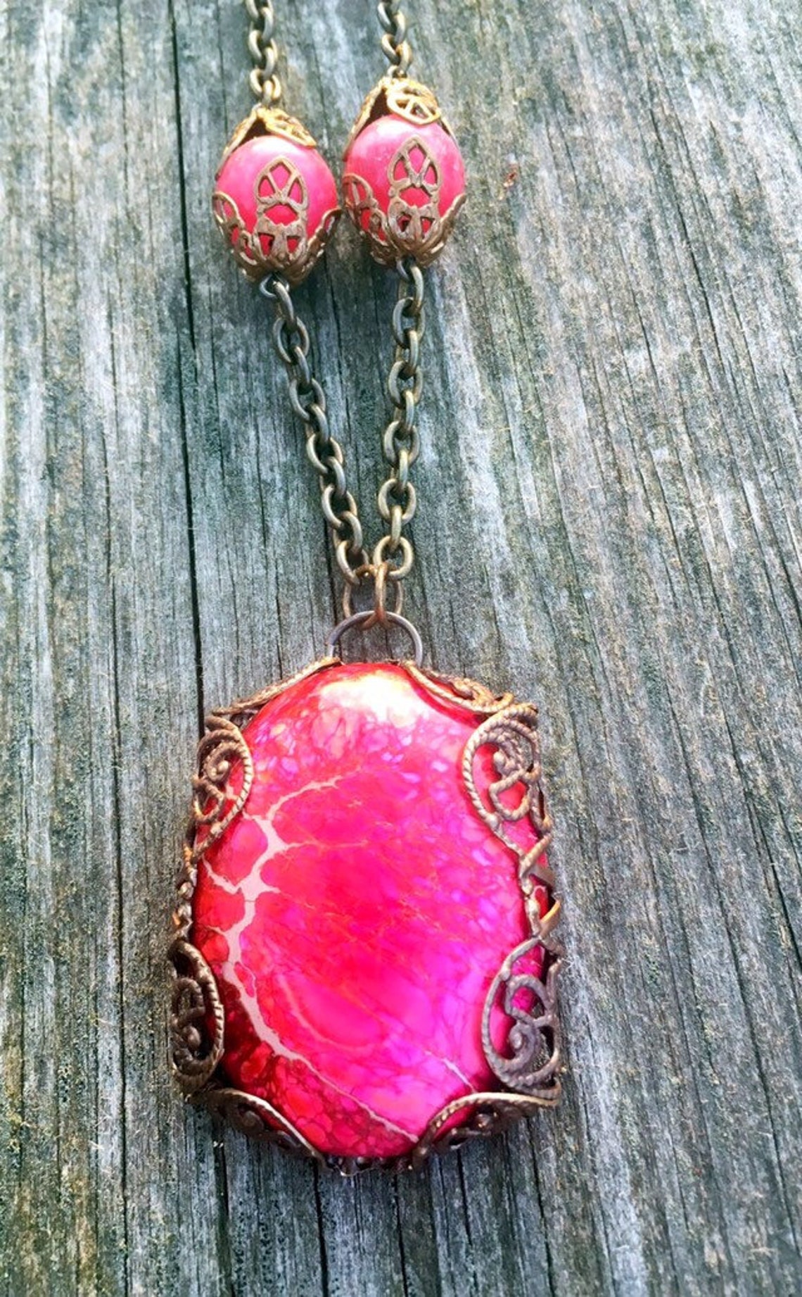 La Vie Est Belle Art Nouveau Gemstone Necklace of Sea Etsy